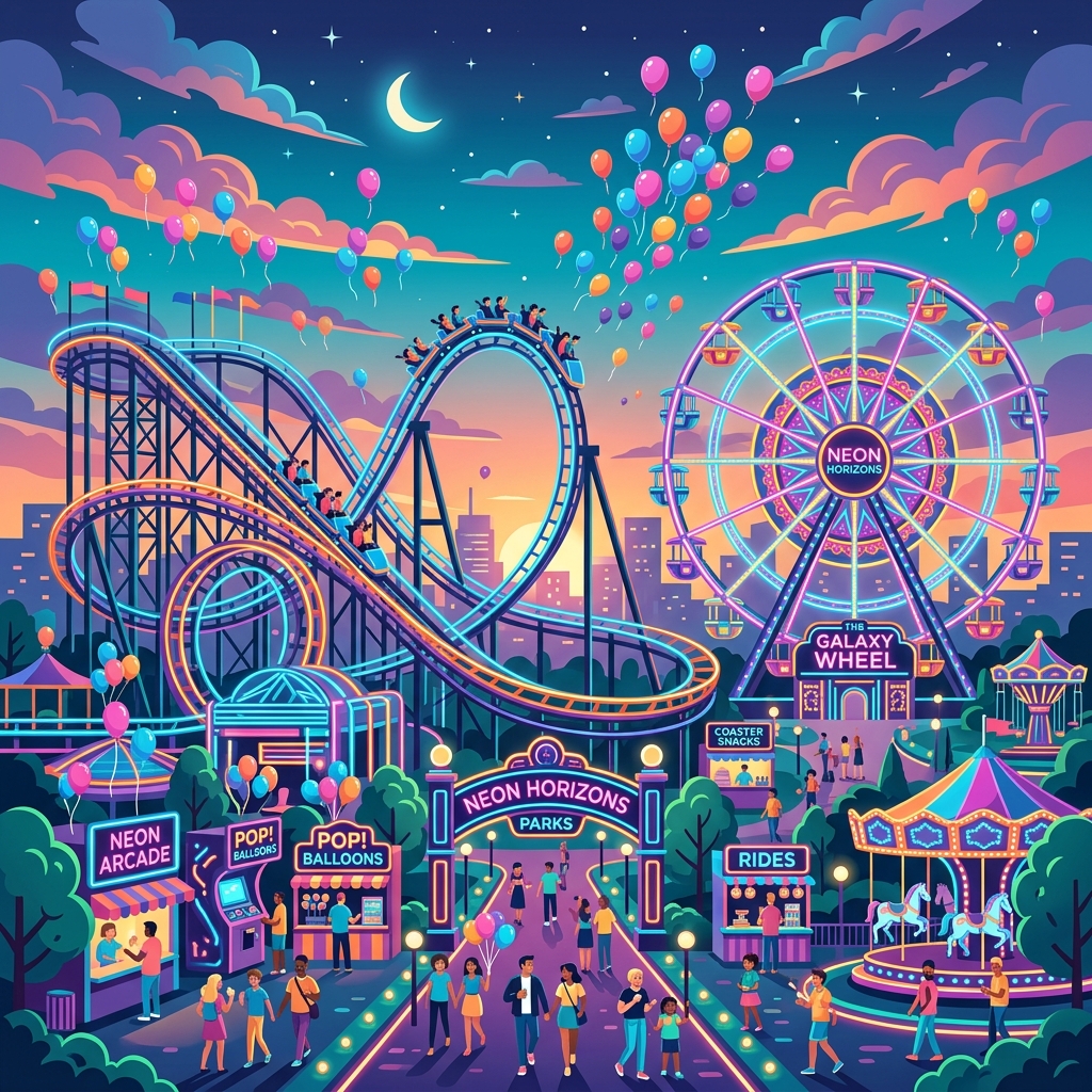 A Fun Day at the Amusement Park
